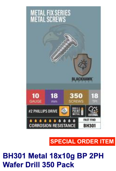 Screws for For Modwood KlevaKlip Metal Joist BH301 Box of 350