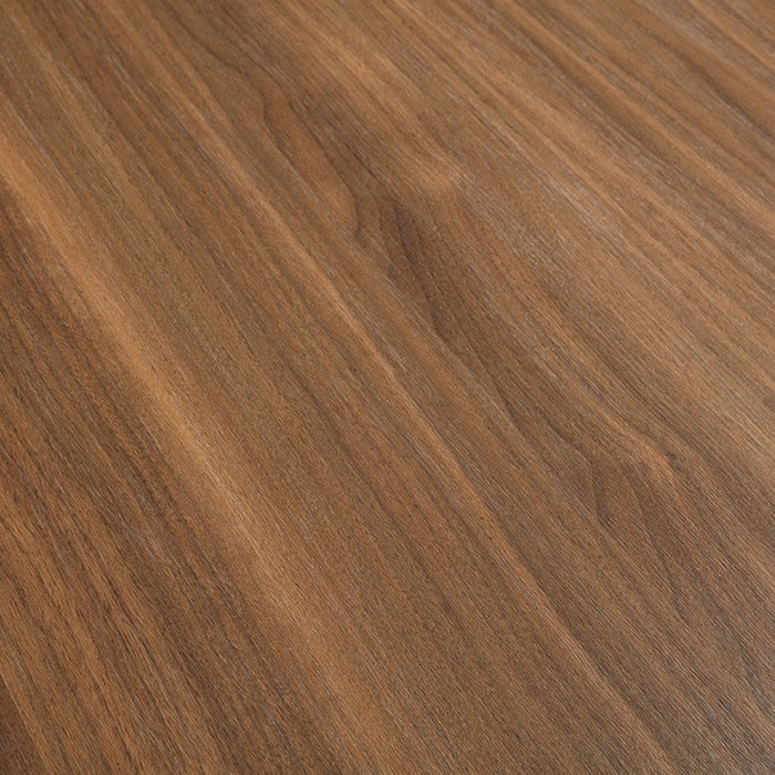 Close-up of a wooden surface with a brown finish