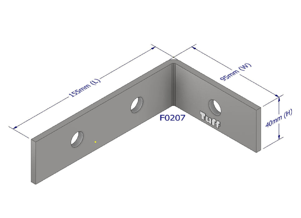 Angle Bracket 90x150x75x6mm Carton of 10