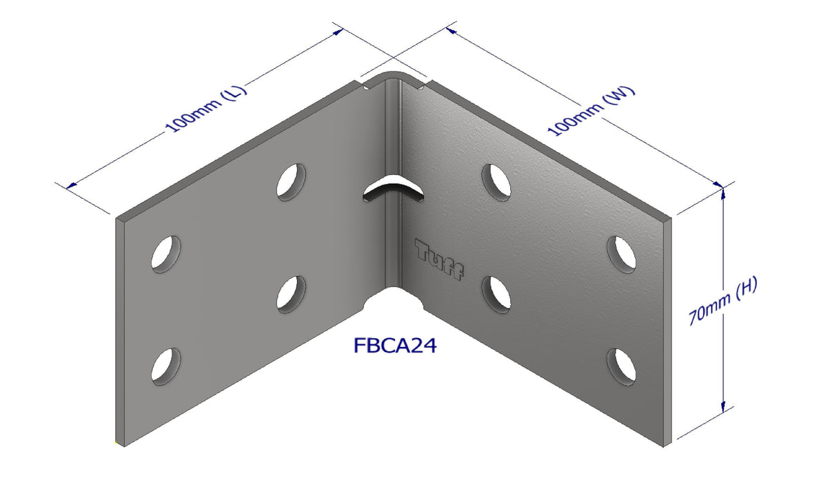 Heavy Duty Angles 100x100x70x3mm