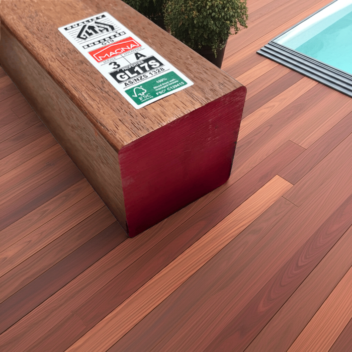 100 x 100mm Post GL17S Merbau Laminated Select Grade DPR KD