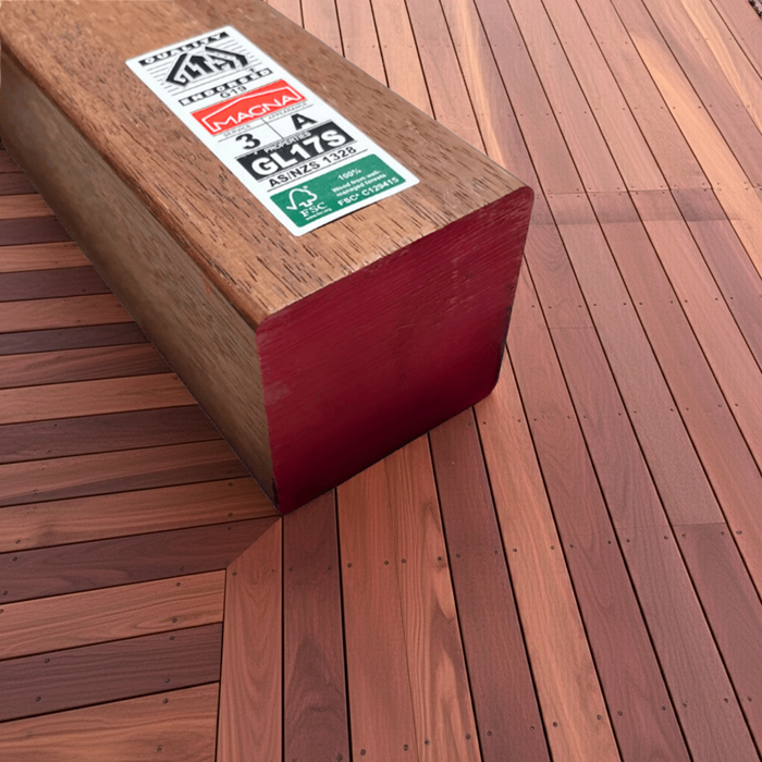 100 x 100mm Post GL17S Merbau Laminated Select Grade DPR KD