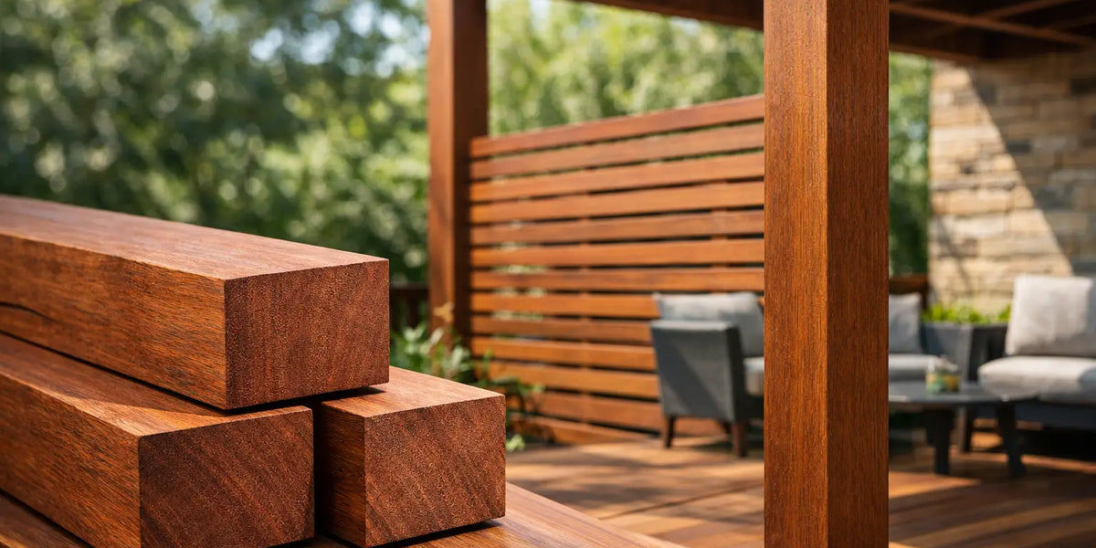 Solid Merbau Posts for Decks and Screens — Decking Wood QLD
