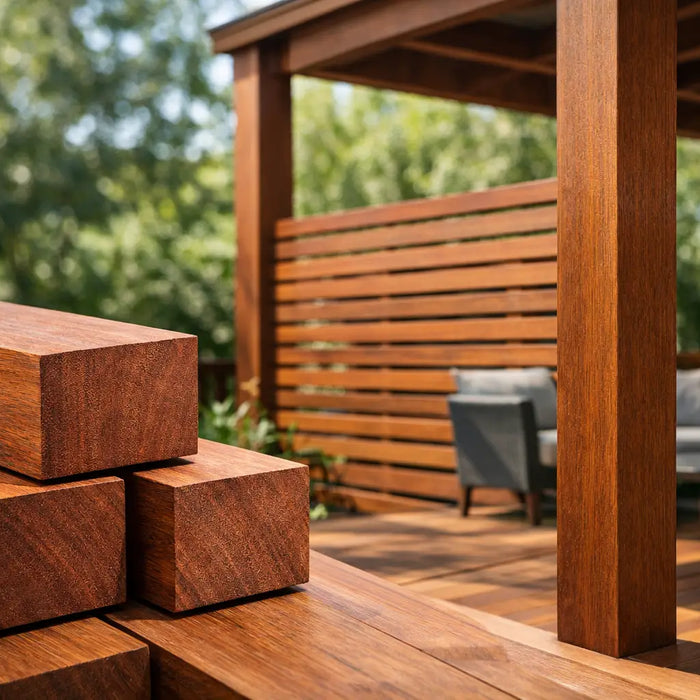 Solid Merbau Posts for Decks and Screens