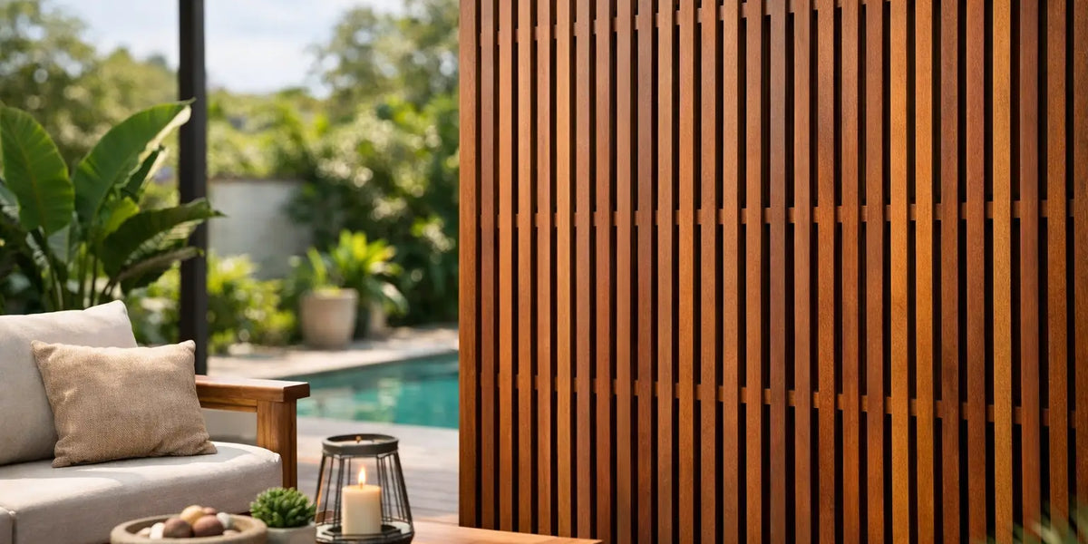 Merbau Batten Screening for Outdoor Projects — Decking Wood QLD