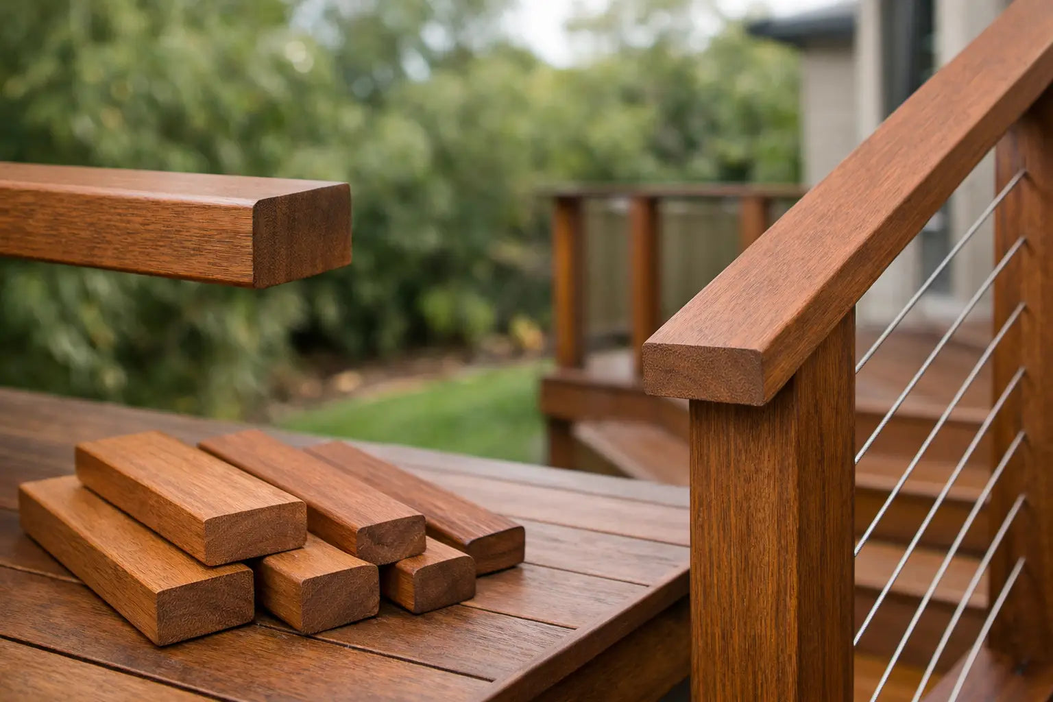 Merbau Handrail Sizes for Decks and Stairs