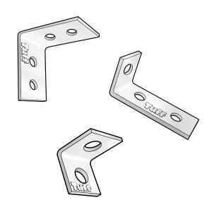 TUFF BRACKETS & FENCE PLATES Angle Bracket 316 Stainless Steel HARDWARE