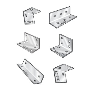TUFF BRACKETS & FENCE PLATES Light-Use Angle Bracket HARDWARE