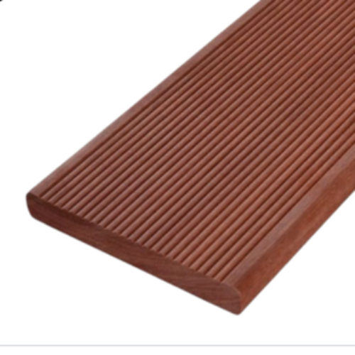 140x19mm Merbau decking board, reeded profile