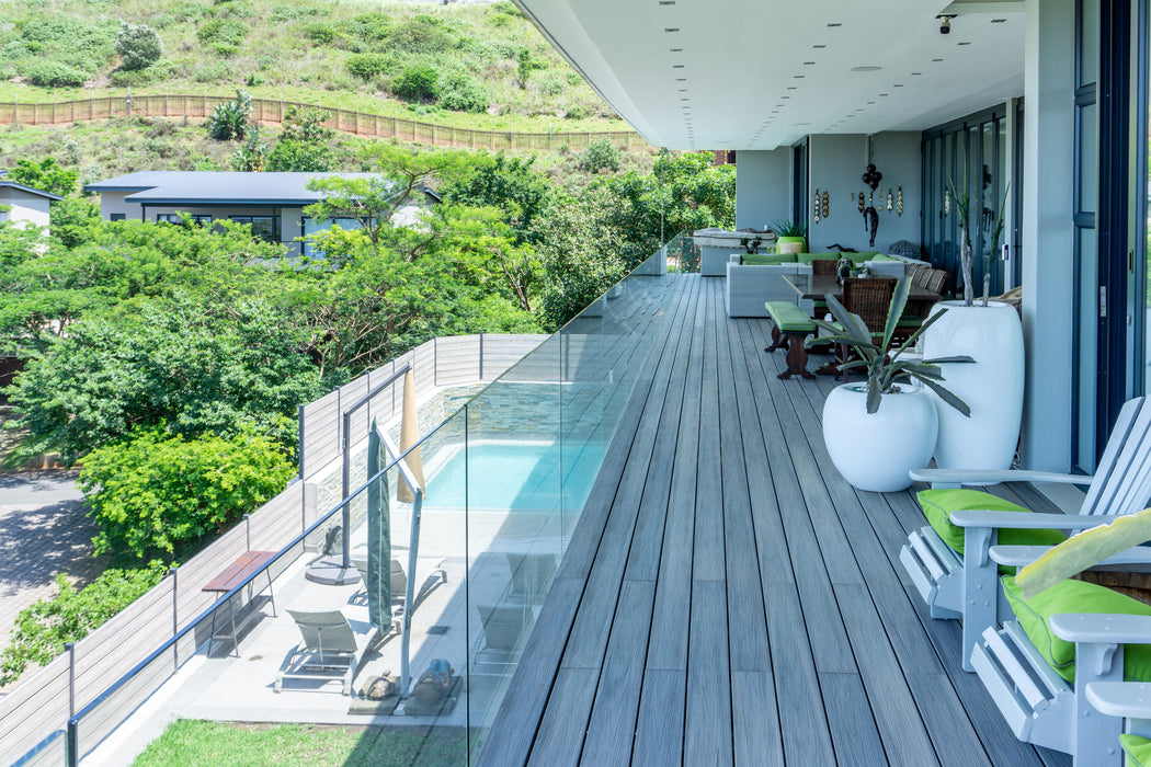 Composite Decking 135x25 Evalast I Series Grooved Carribean Coral 5.4m