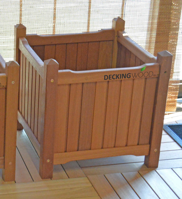 CLEARANCE Bangkirai Hardwood Planter Box Available in 2 Sizes - LIMITED STOCK