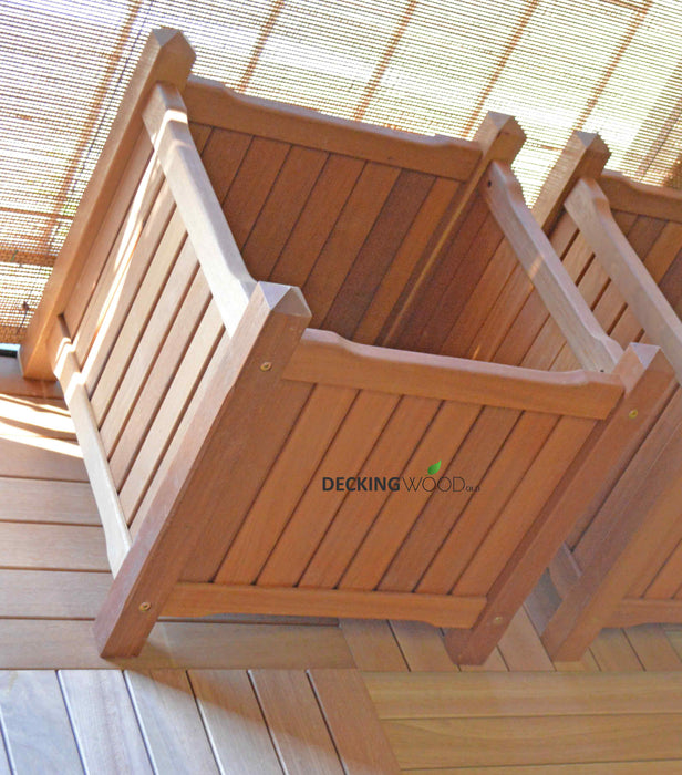 CLEARANCE Bangkirai Hardwood Planter Box Available in 2 Sizes - LIMITED STOCK