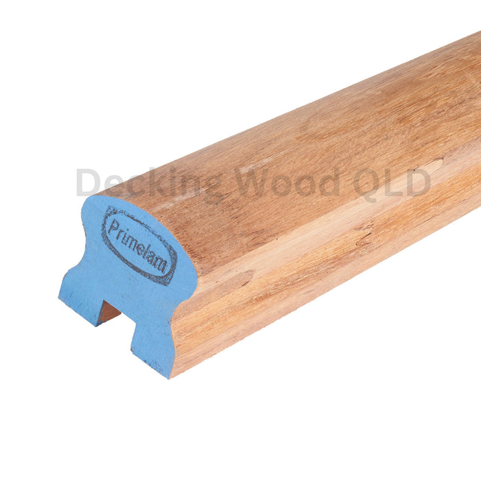 66x66 Merbau Ladies Waist Laminated Handrail