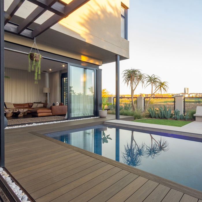 135x25 Evalast I Series Grooved 5.4m Infinity IS Grooved Composite Decking Board