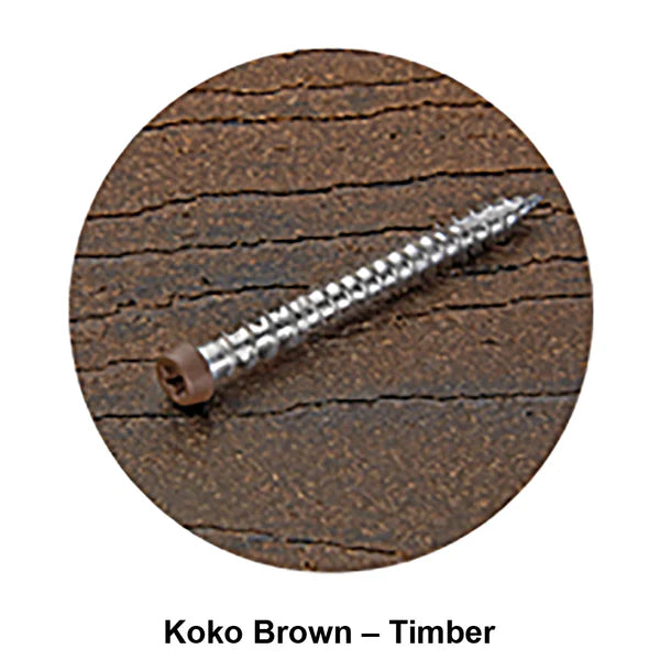 Modwood Screws 316SS Colour Matched 10g x 65mm for Wooden Joist