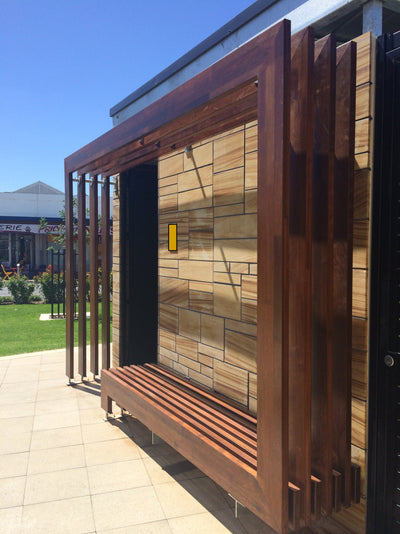 Merbau Handrail and Battens Display