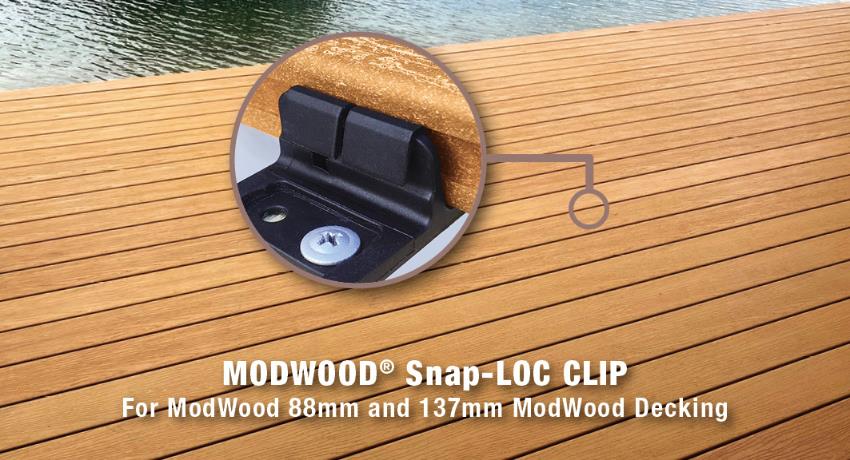 KlevaKlip for 137mm ModWood Decking Concealed Fixing Nylon - Pack of 40 Pieces