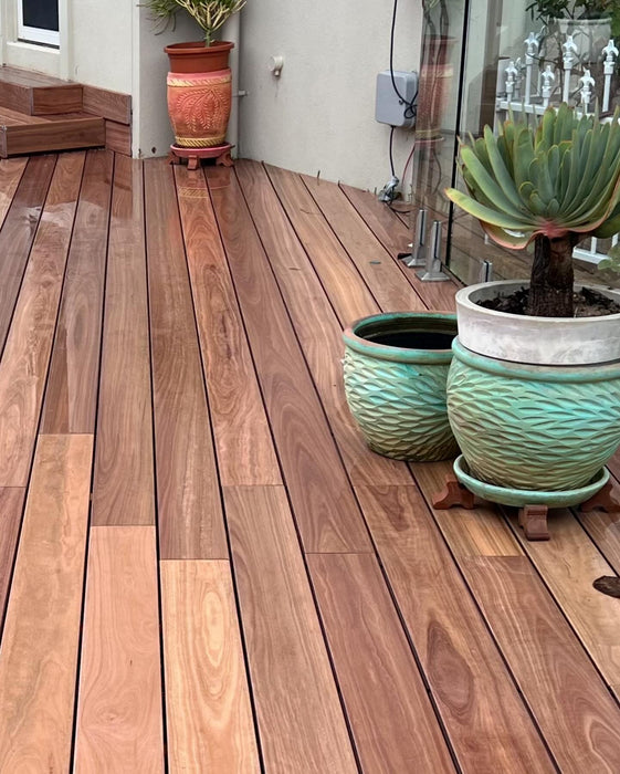 145 x 21 mm Pioneer Grooved Board Spotted Gum 5.45m