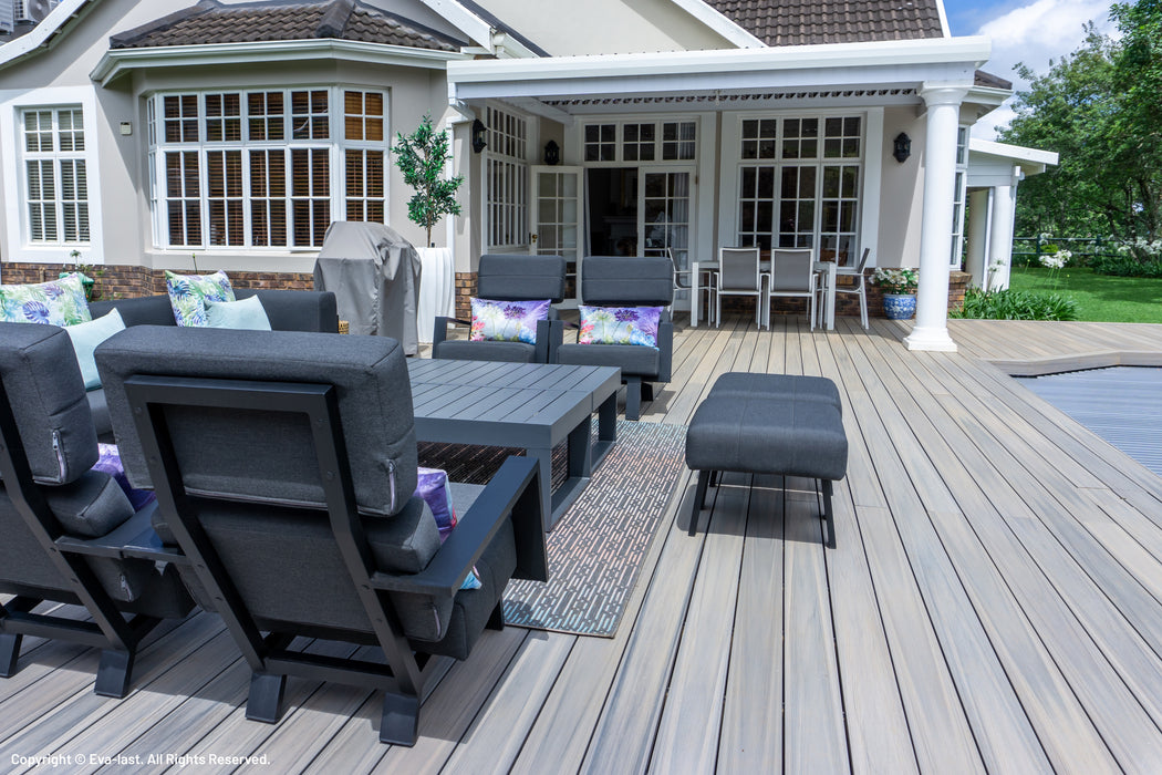 Composite Decking 135x25 Evalast I Series Grooved Carribean Coral 5.4m