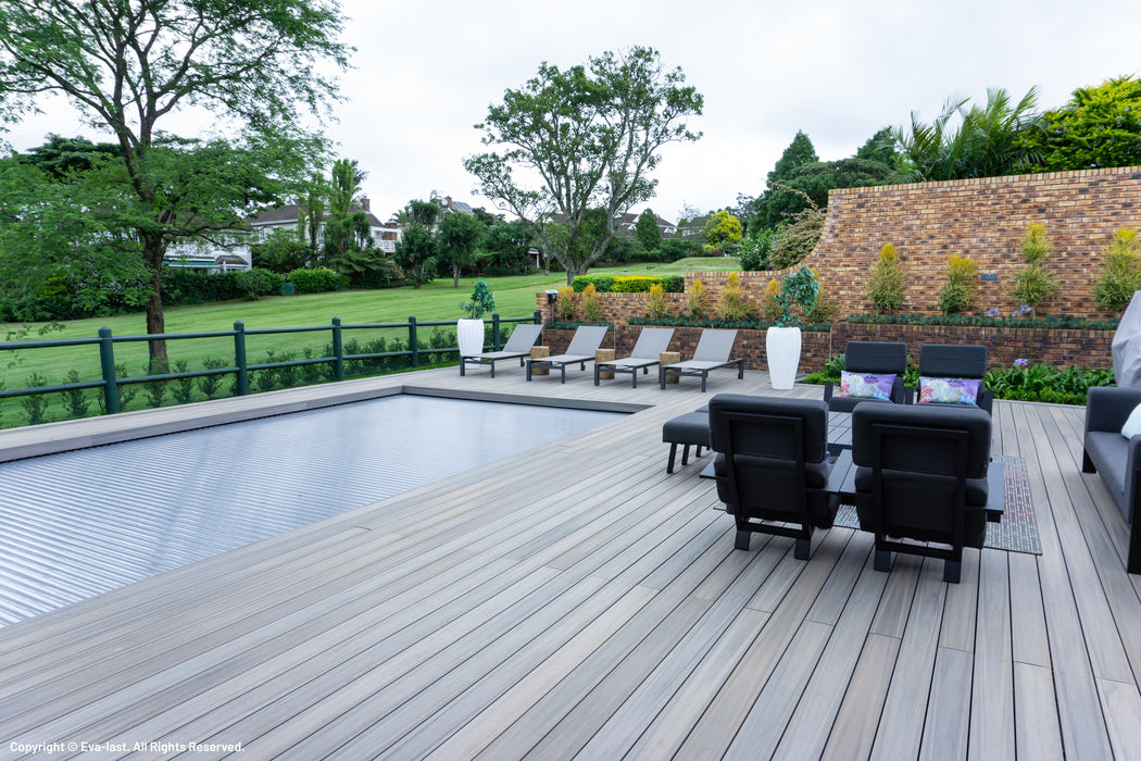 Composite Decking 135x25 Evalast I Series Grooved Carribean Coral 5.4m