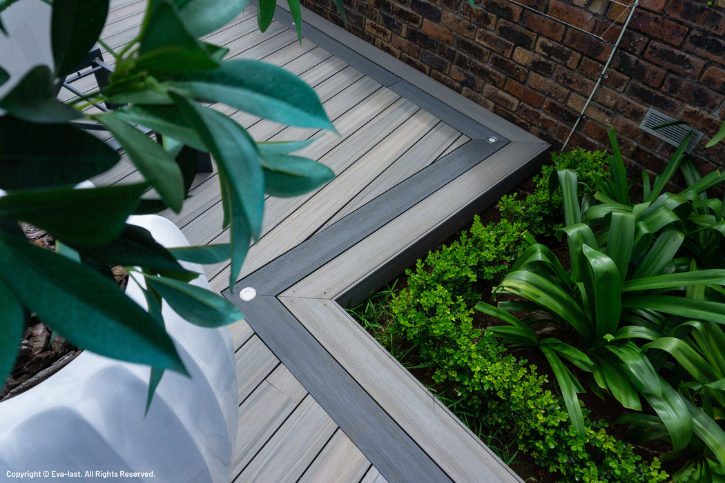 Composite Decking 135x25 Evalast I Series Grooved Carribean Coral 5.4m