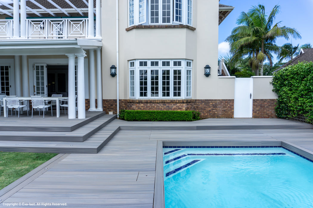 Composite Decking 135x25 Evalast I Series Grooved Carribean Coral 5.4m