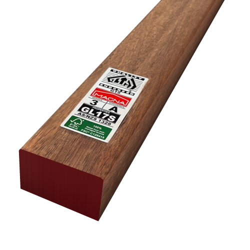 66x42 Merbau Laminated GL17S Structural Beam | Handrail